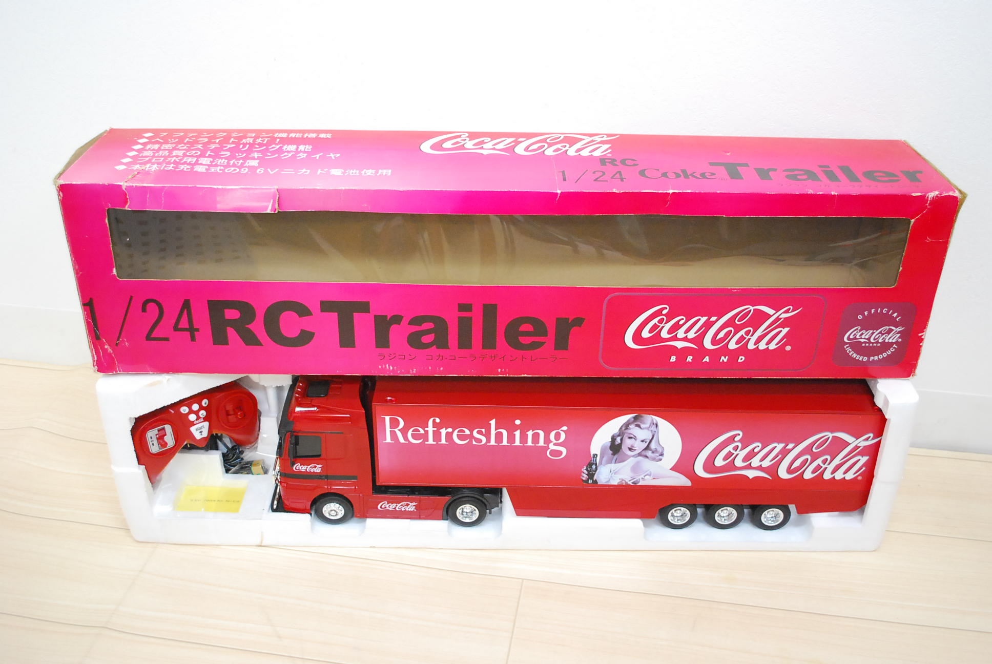 貴重 Coca-Cola コカ・コーラ デザイン トレーラー ラジコン 送料込み